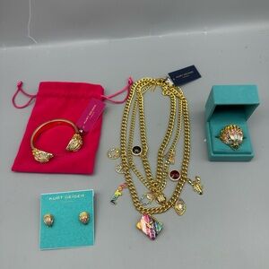 Kurt Geiger London Necklace, Earrings, Bracelet and Ring Set NWT $612 MSRP